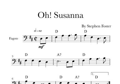 Oh! Susanna (arr. Glauco Fernandes)
