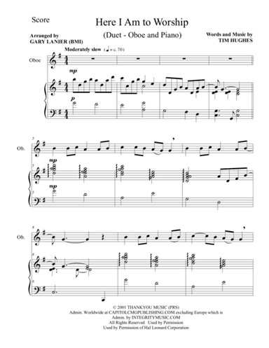 Here I Am To Worship (arr. Gary Lanier)