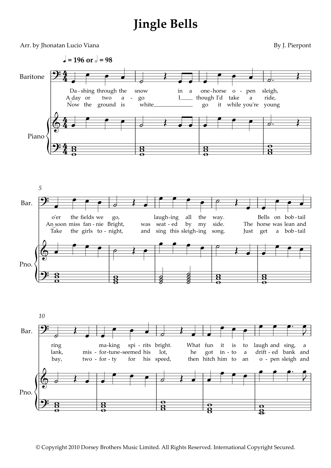 Jingle Bells (arr. Jhonatan Lucio Viana)