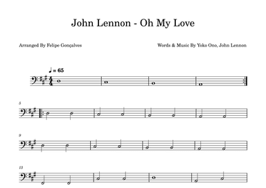 Oh My Love (arr. Felipe Gonçalves)