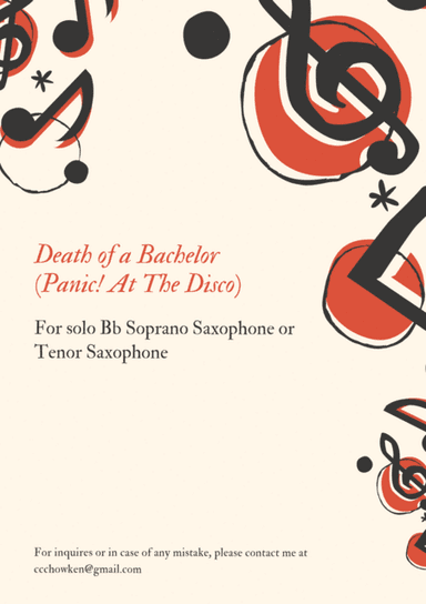 Death Of A Bachelor (arr. Ken Chow)