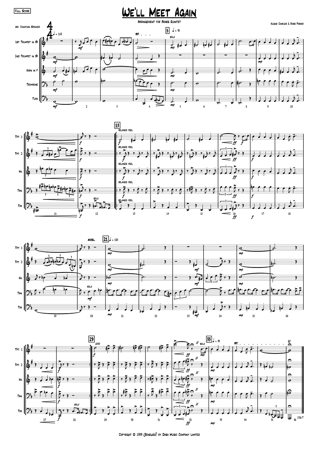 We'll Meet Again (arr. Jonathan Spencer)