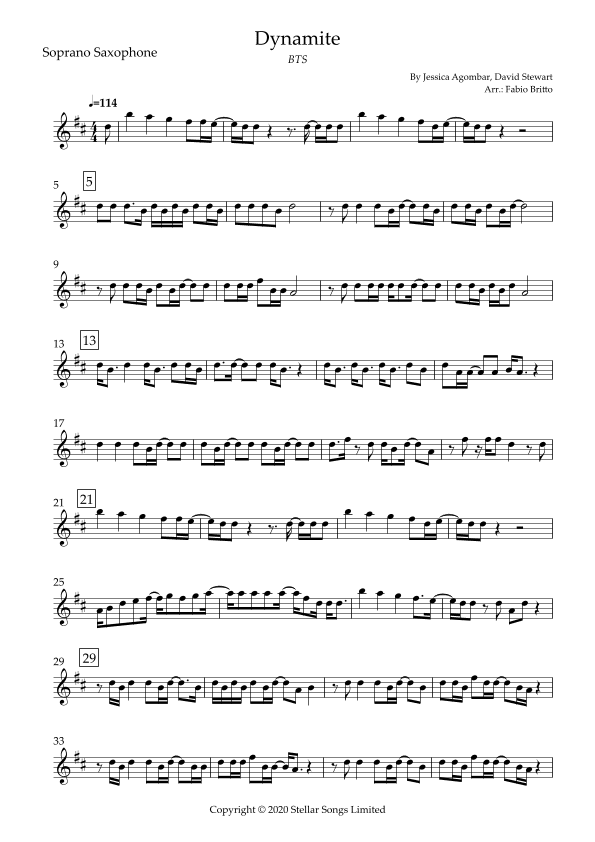 Dynamite (arr. Fabio Britto)