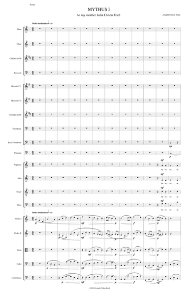 MYTHUS for Choir and Orchestra - Stanza 1