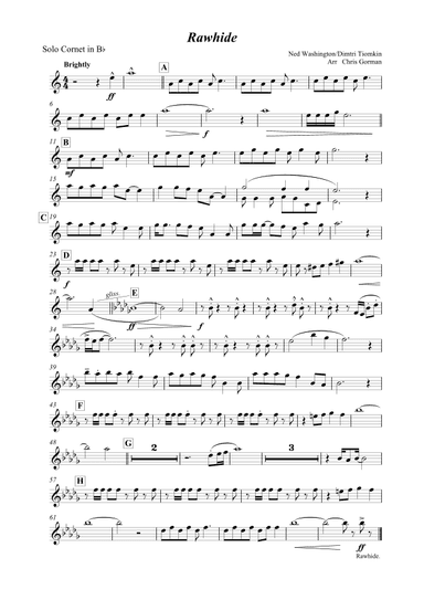 Rawhide (arr. Chris Gorman)