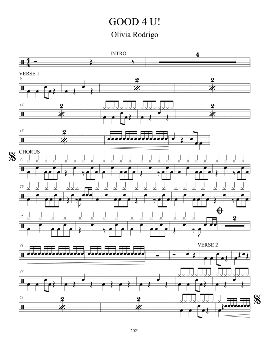 Good 4 U (arr. Luther Santos)