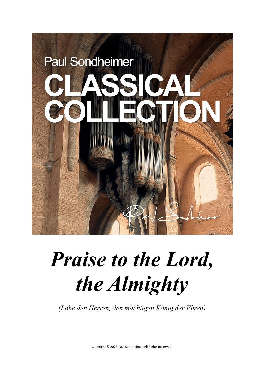 Praise to the Lord, the Almighty (Lobe den Herren, den mächtigen König der Ehren) (arr. Paul Sondheimer)