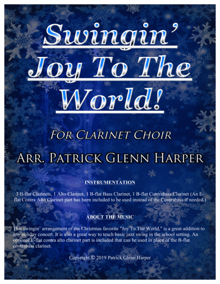 Swingin' Joy To The World - for Clarinet Choir (arr. Patrick Glenn Harper)