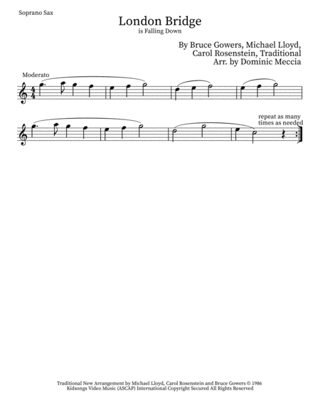 London Bridge (arr. Dominic Meccia)