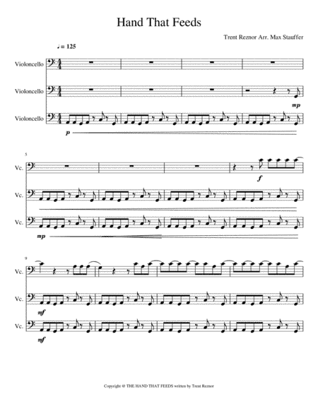 The Hand That Feeds (arr. Max Stauffer)