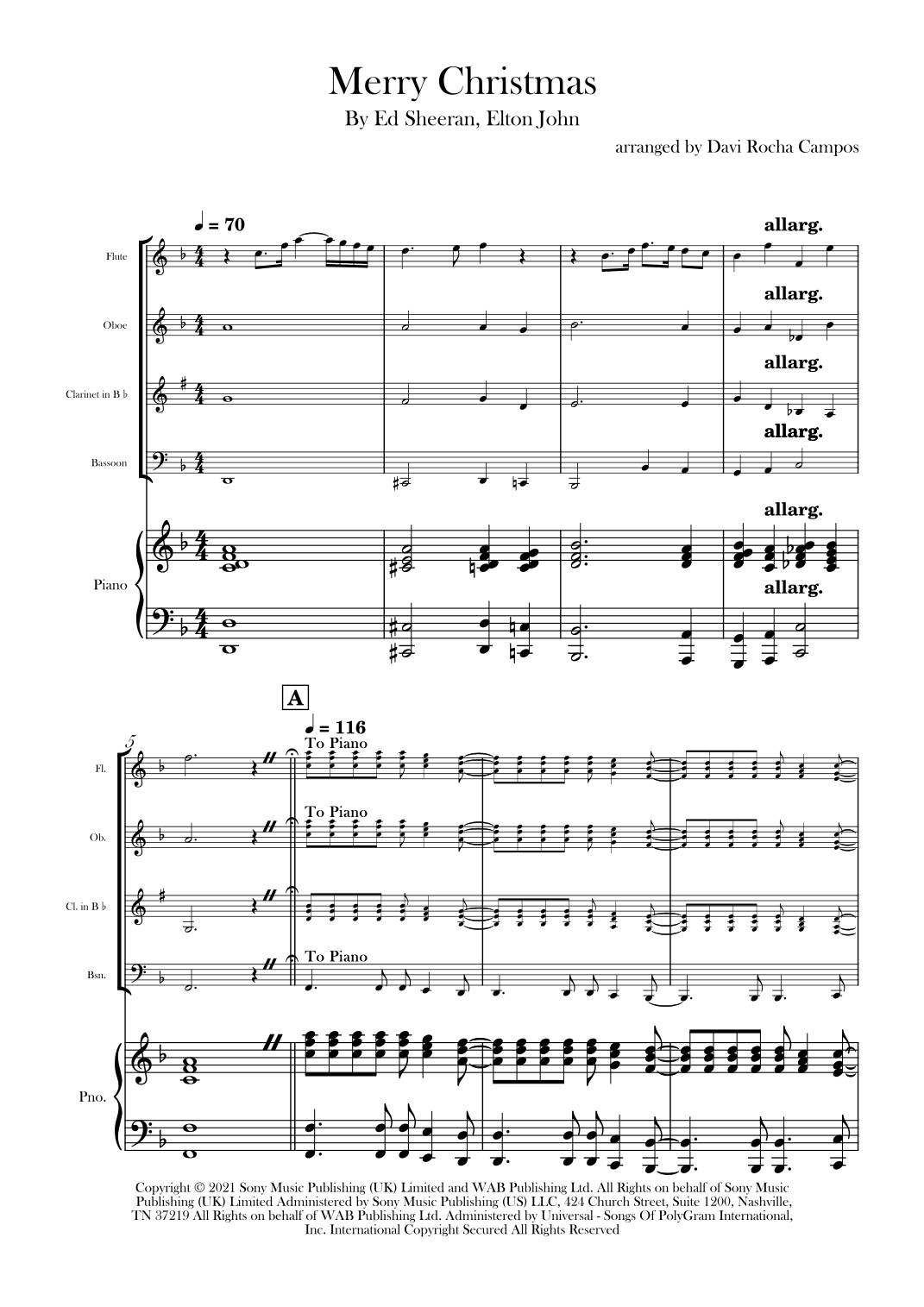 Merry Christmas (arr. Davi Rocha Campos)