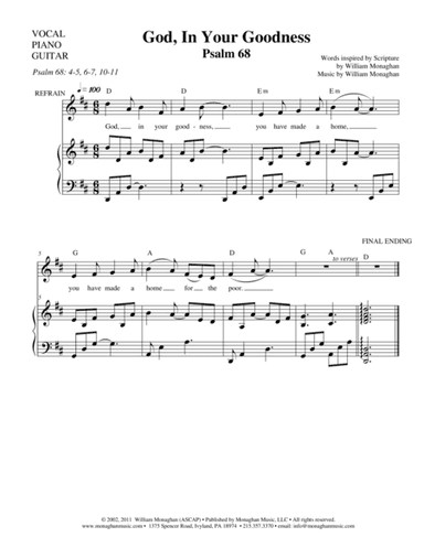 God in Your Goodness (Psalm 68)