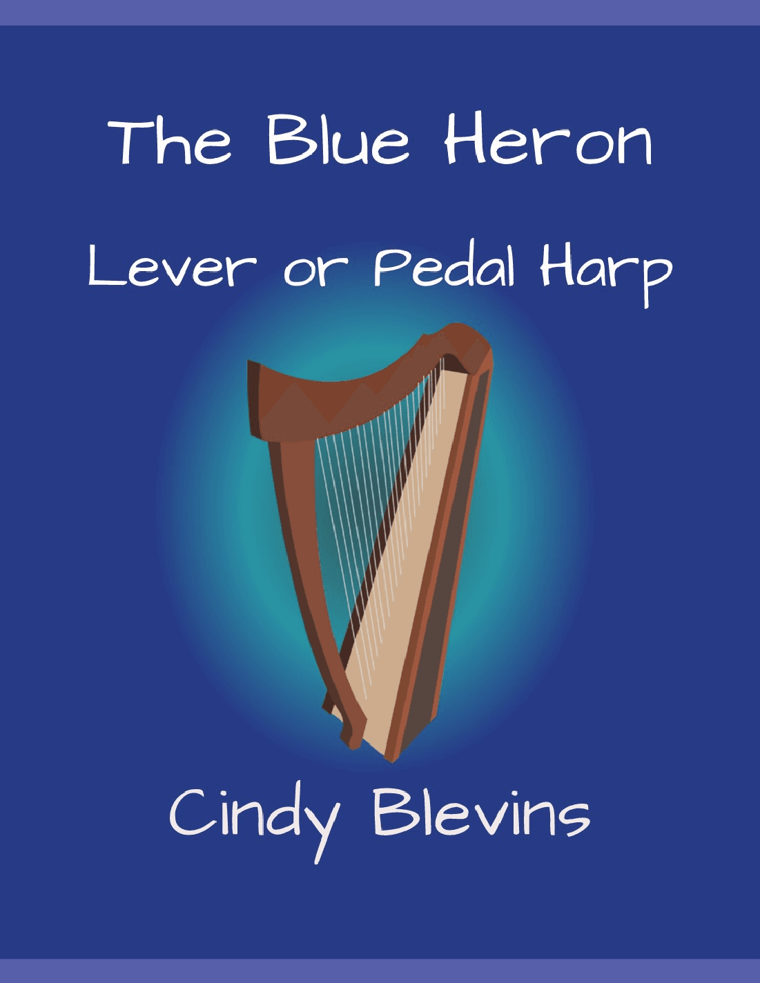 The Blue Heron, original solo for Lever or Pedal Harp