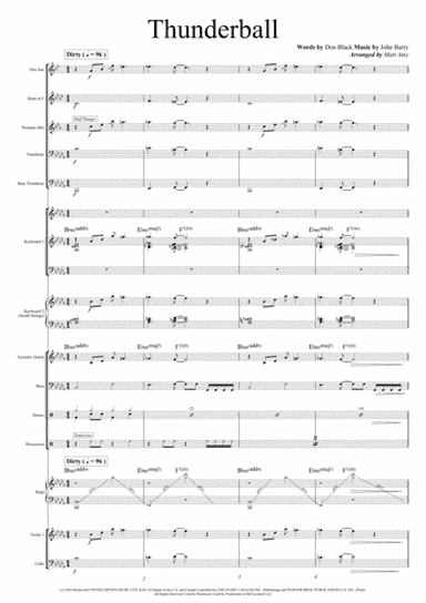 Thunderball (arr. Matt Amy)