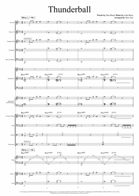 Thunderball (arr. Matt Amy)