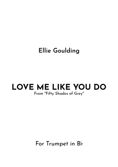 Love Me Like You Do (arr. Jireh J.)