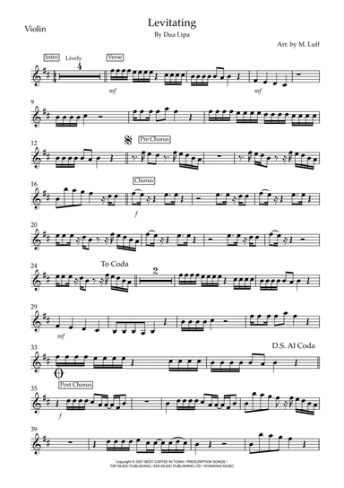 Levitating (arr. Matt Luff)