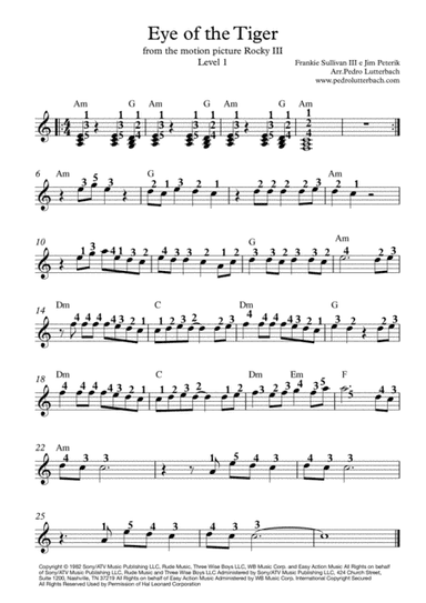 Eye Of The Tiger (arr. Pedro Lutterbach)