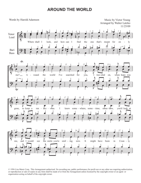 Around The World (arr. Walter Latzko)