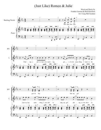 Romeo And Juliet (just Like) (arr. Craig McClenahan)