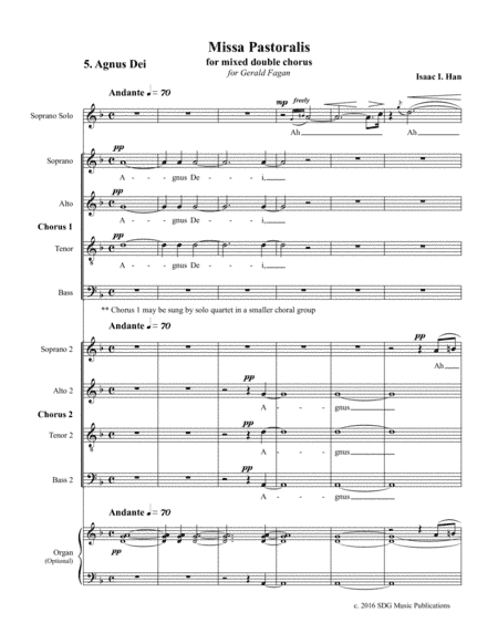 Agnus Dei from Missa Pastoralis