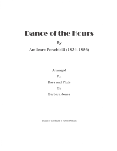 Dance of the Hours (Flute and Bass) (arr. Barbara Jones)