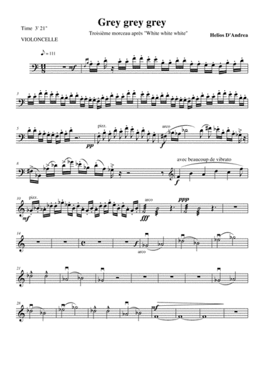 Grey Grey  Grey cello part