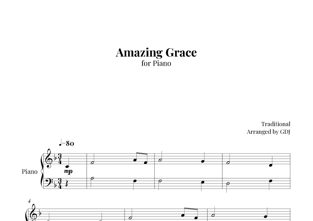 Amazing Grace (arr. GDJ)