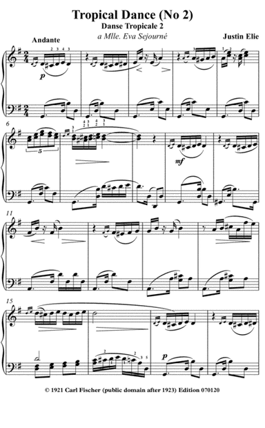 Tropical Dance 2 (Classical Music for Tablet Series) (arr. edited by Stephen R Dalrymple (Dalrymple Designs))