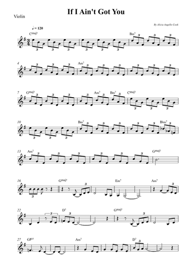 If I Ain't Got You (arr. Wesley S. SIlva)