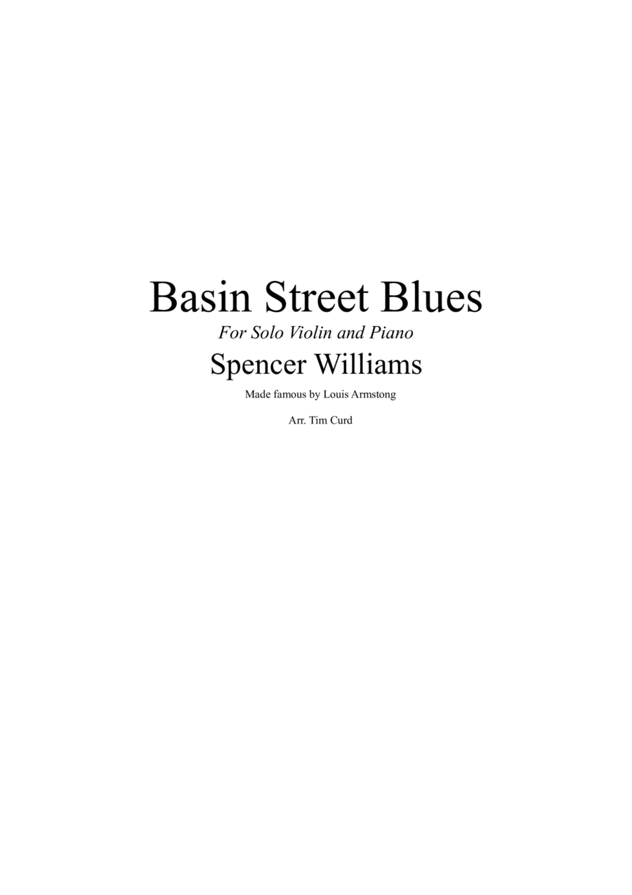 Basin Street Blues (arr. Tim Curd)