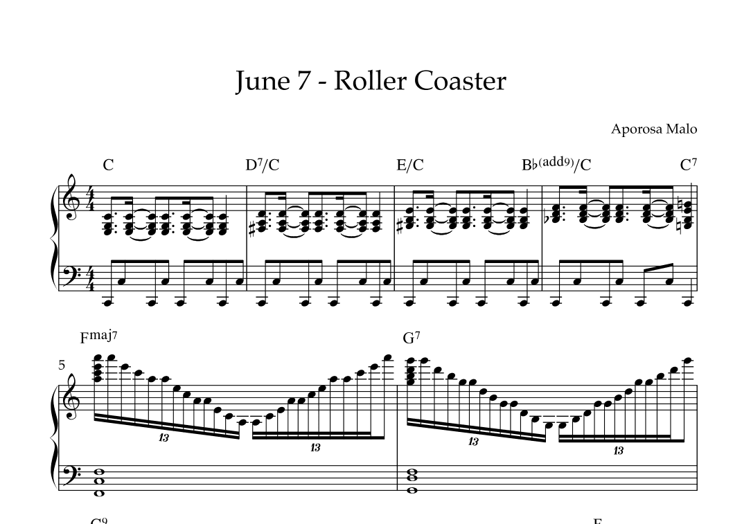 June 7 - Roller Coaster