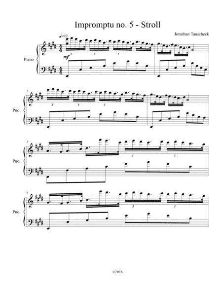 Impromptu no. 5 - Stroll