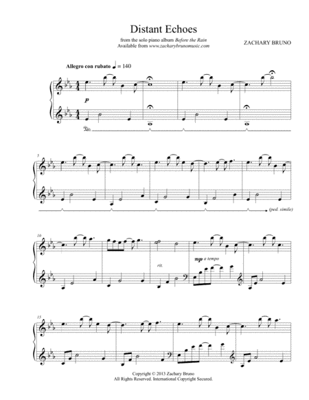 Distant Echoes - Zachary Bruno
