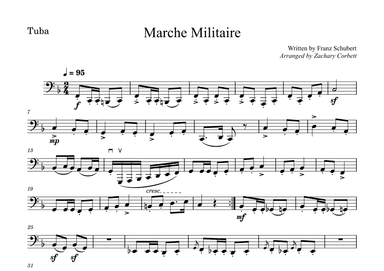 Marche Militaire (arr. Zachary Corbett)