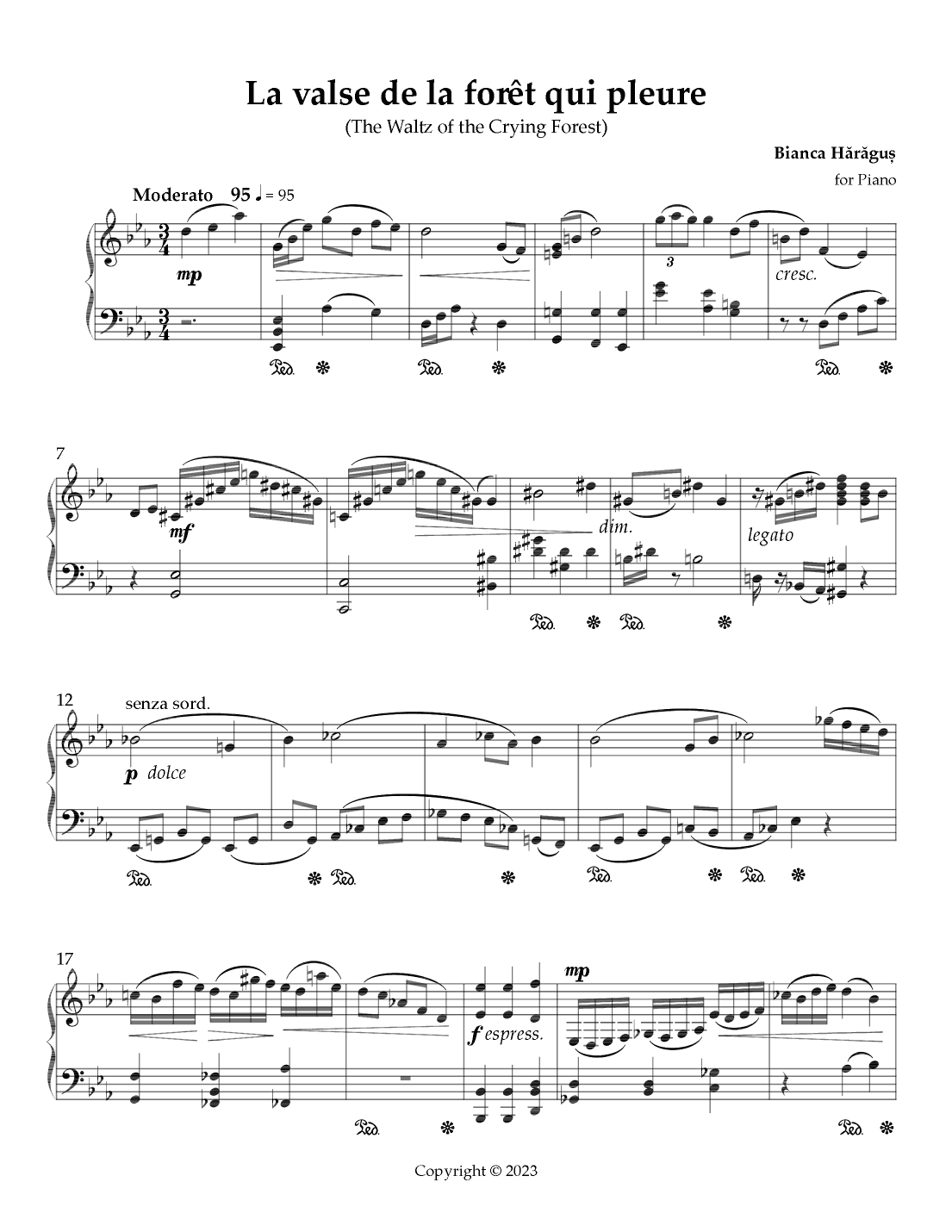 La valse de la forêt qui pleure