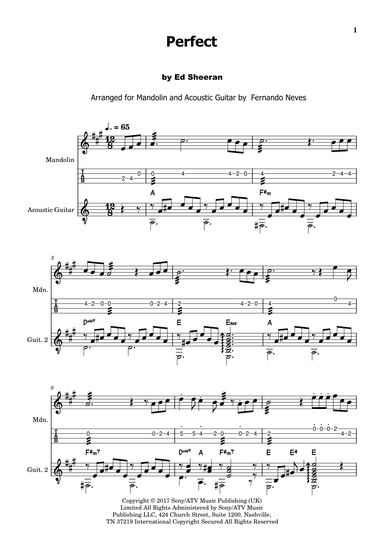 Perfect (arr. FERNANDO LUIZ NEVES)