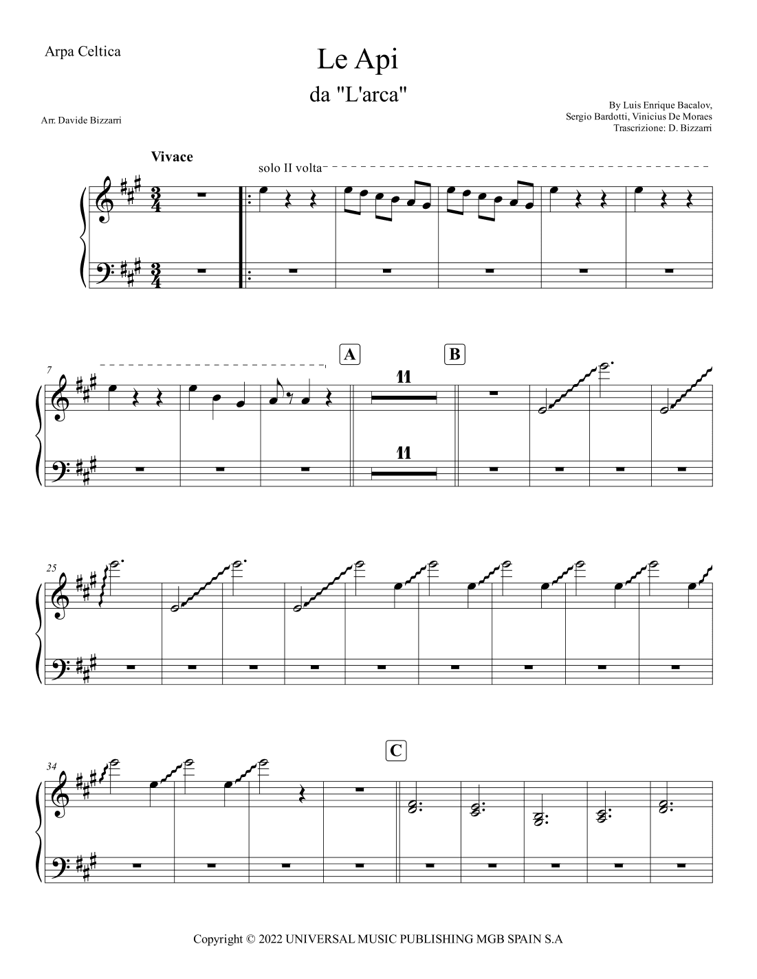 Le Api (arr. Davide Bizzarri)