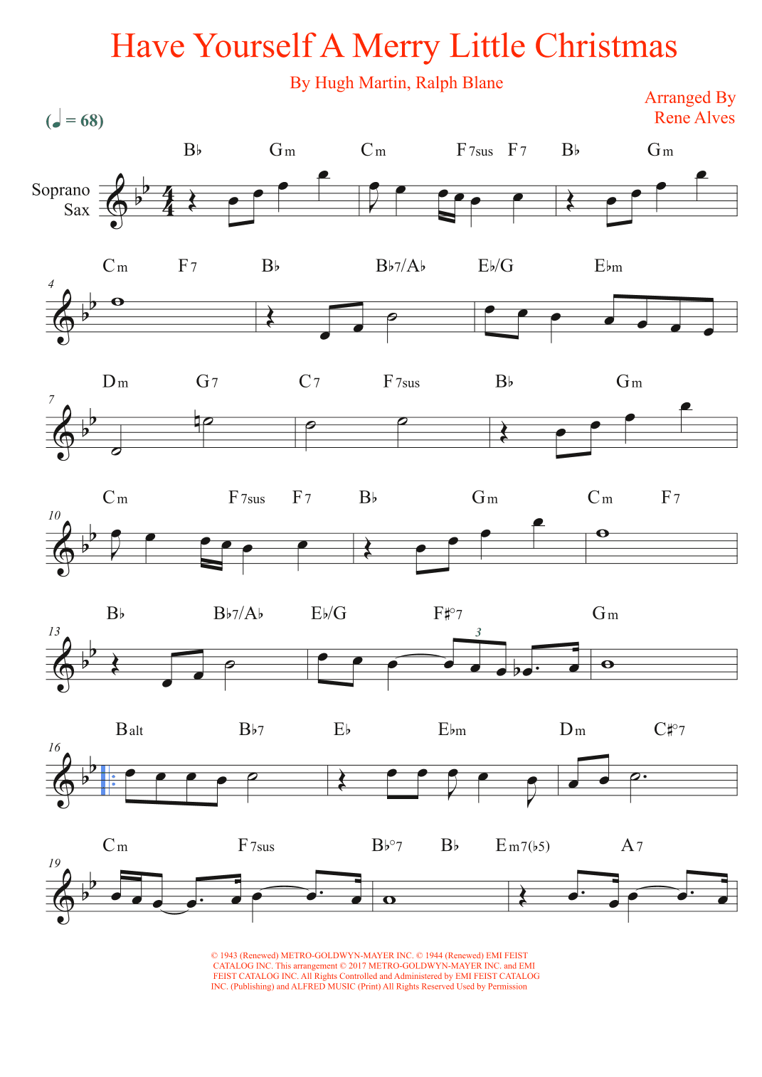 Have Yourself A Merry Little Christmas (arr. Rene Alves)
