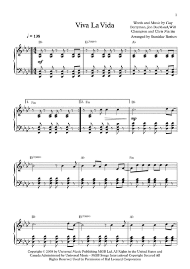 Viva La Vida (arr. Stanislav Borisov)