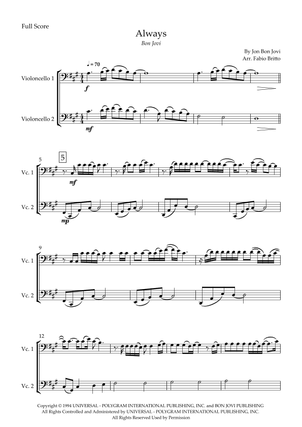 Always (arr. Fabio Britto)