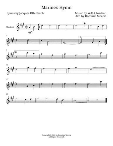 Marine's Hymn (arr. Dominic Meccia)