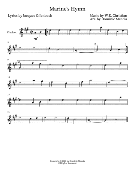 Marine's Hymn (arr. Dominic Meccia)