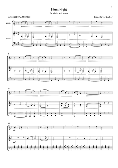 Silent Night (arr. John Nicolaus)