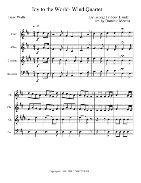 Joy To The World (arr. Dominic Meccia)