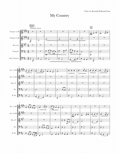 My Country (arr. Ars Arvole)