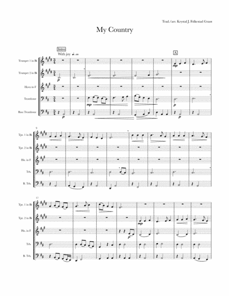 My Country (arr. Ars Arvole)