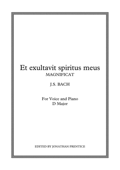 Et exultavit spiritus meus - Magnificat (D Major) (arr. Jonathan Prentice)