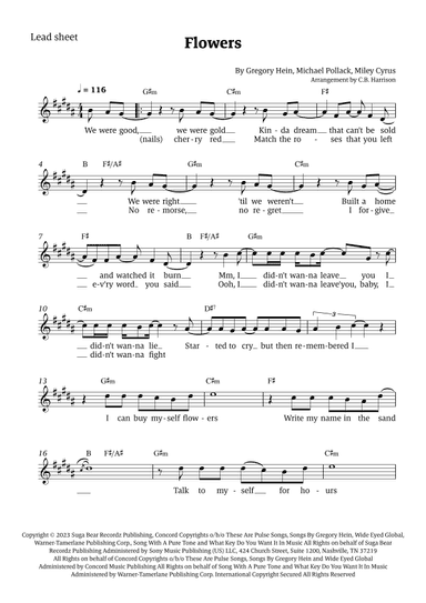 Flowers (arr. C. B. Harrison)