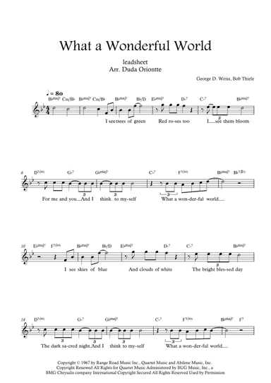 What A Wonderful World (arr. Duda Oriontte)